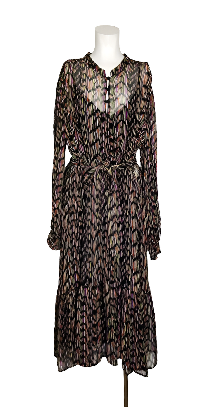 Xandres Vestido Fluido Multicolor