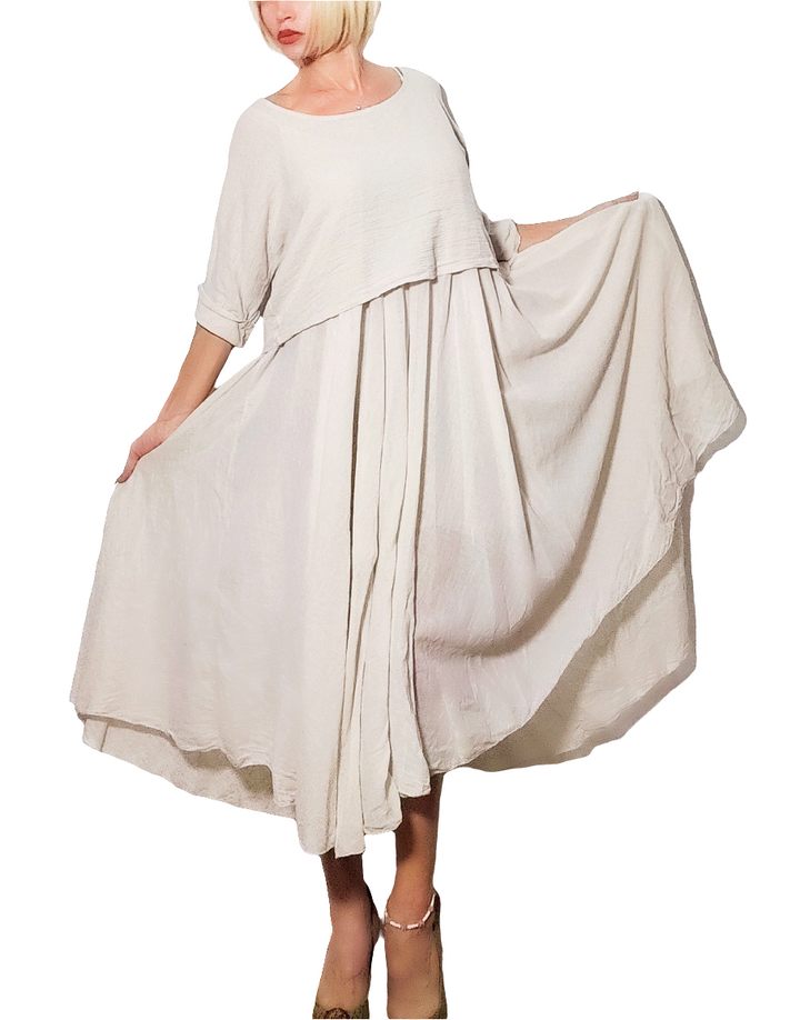 Classic Fashion Vestido Flowy con Top Corto