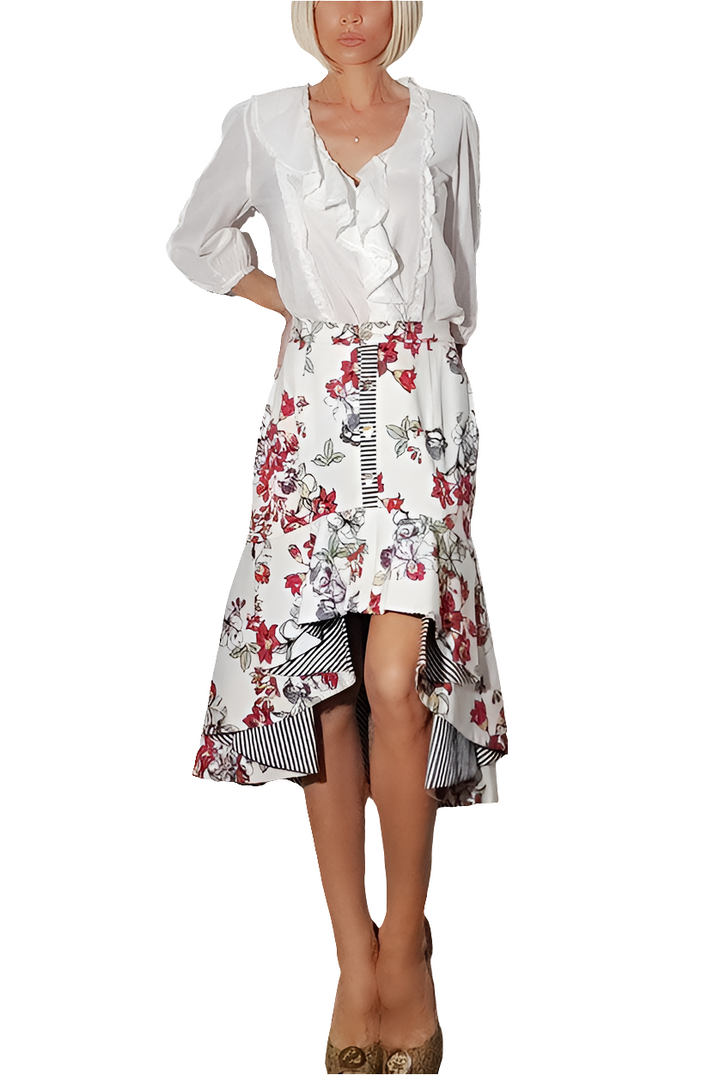 El Armario de Lulú Falda asimétrica floral