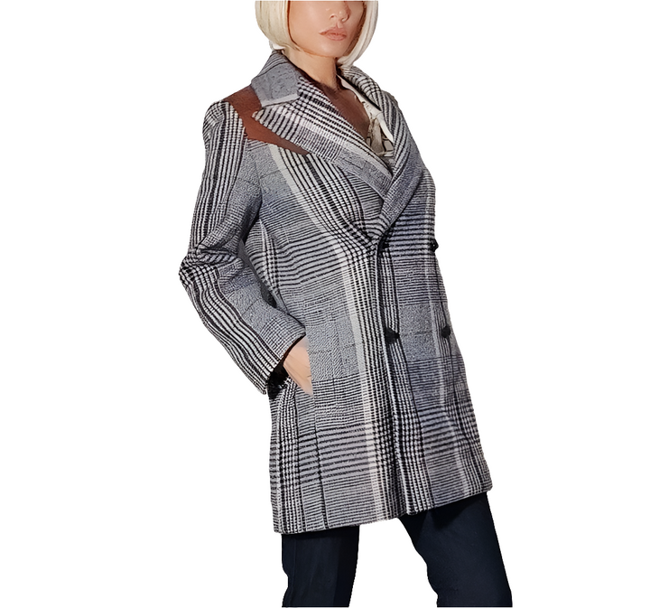 Zadig & Voltaire Abrigo Motty Carreaux Lana