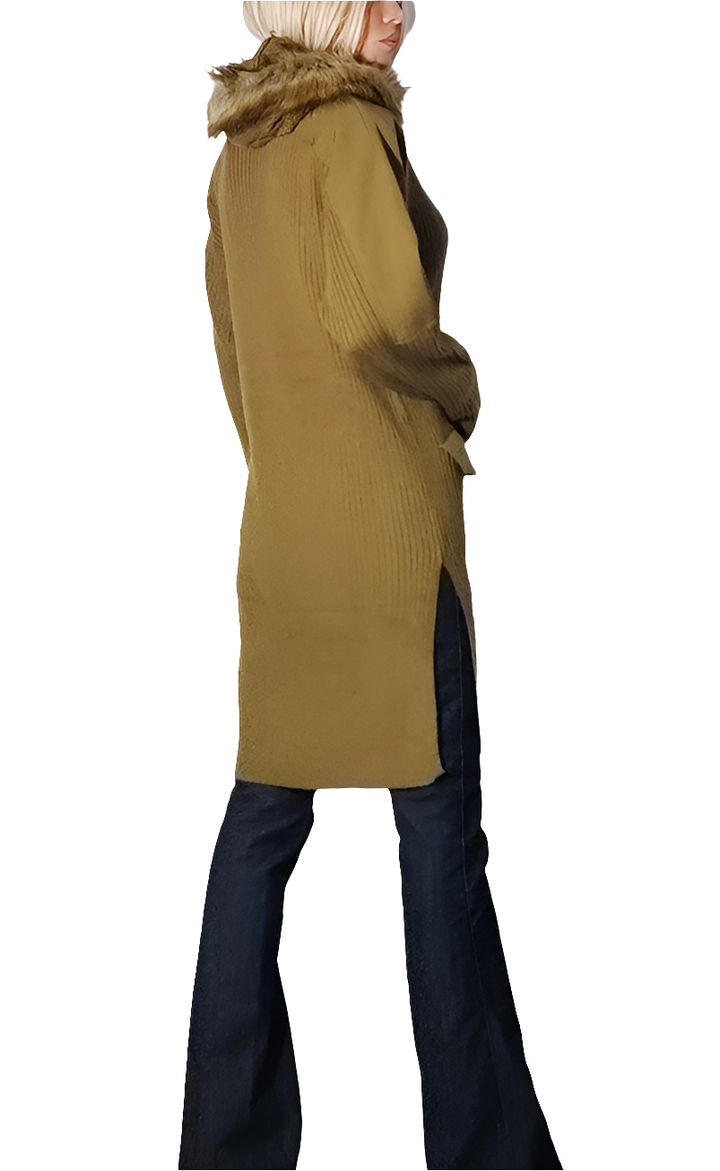 Fracomina Cardigan Militar Largo