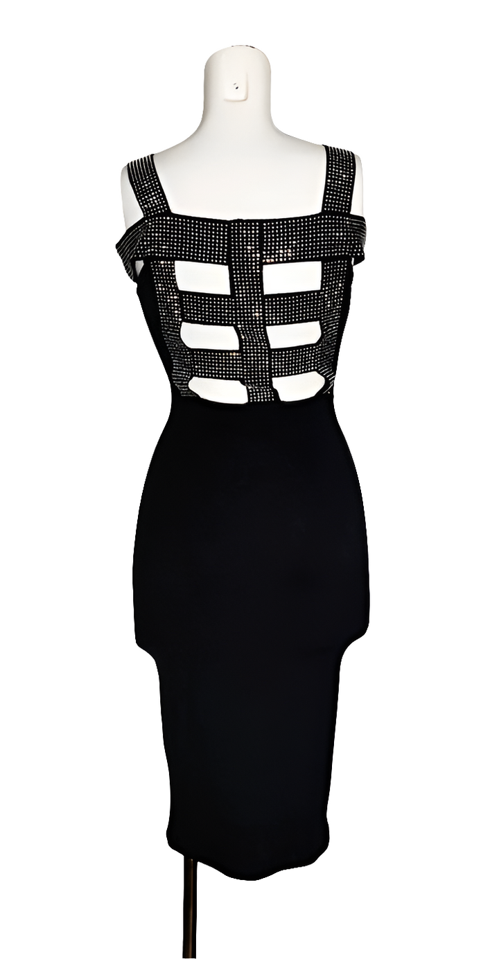 Mexton Vestido Detalles Plateados