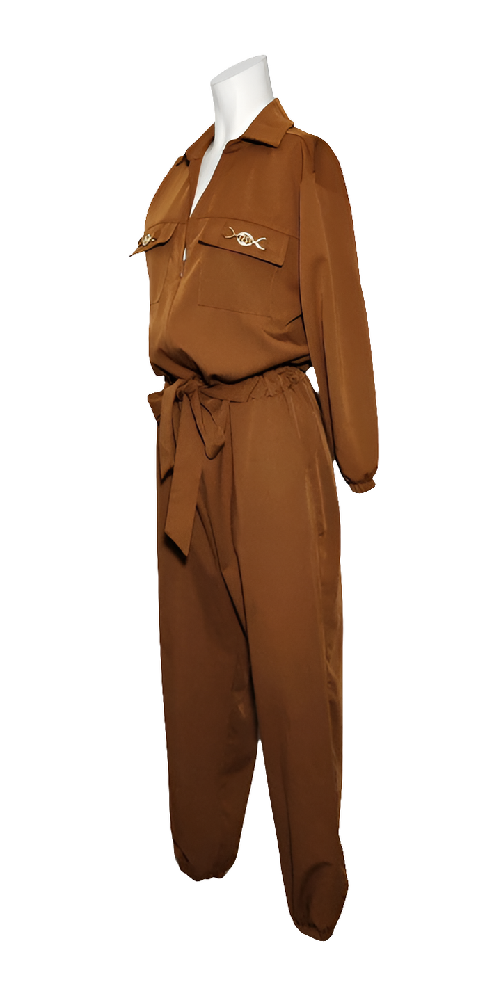 Renascimento Mono Una Pieza Marrón