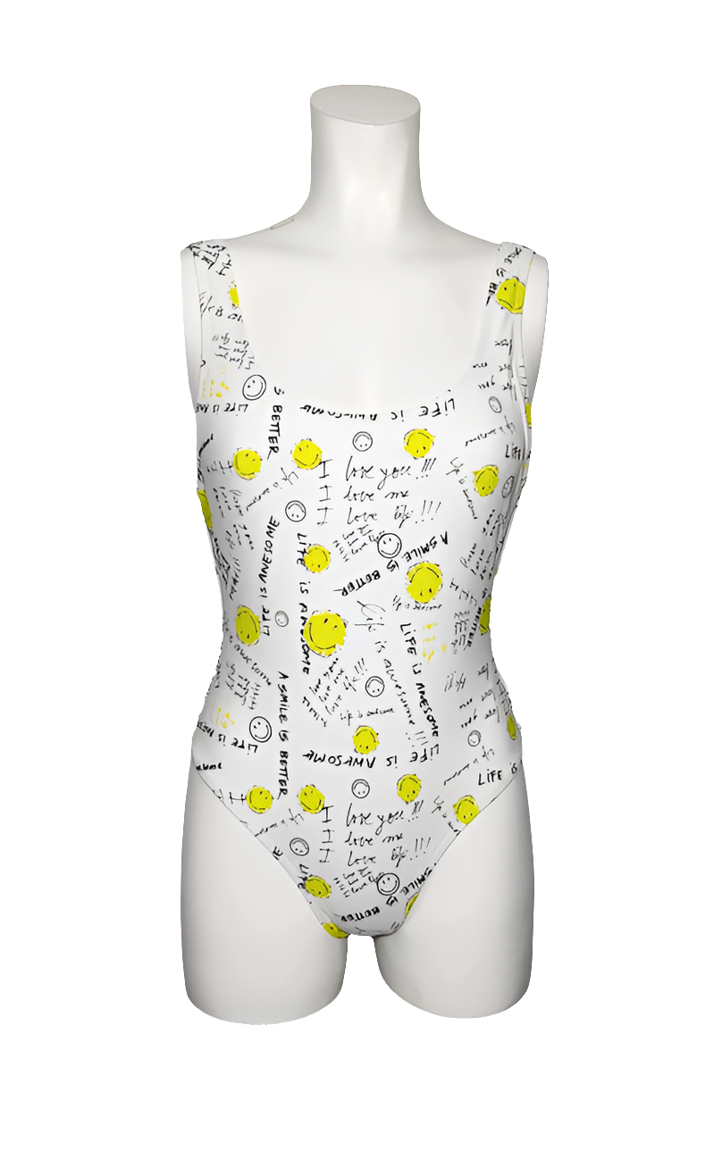 Desigual  Bañador Blanco Smiley