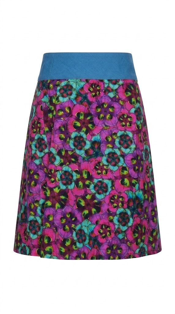 Custo Barcelona Falda Floral Psicodélica
