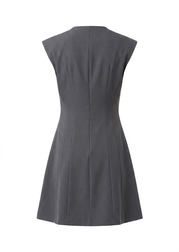 MOCHY Vestido A-line Gris