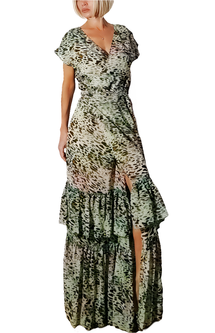 Liu Jo Vestido Largo Animal Print