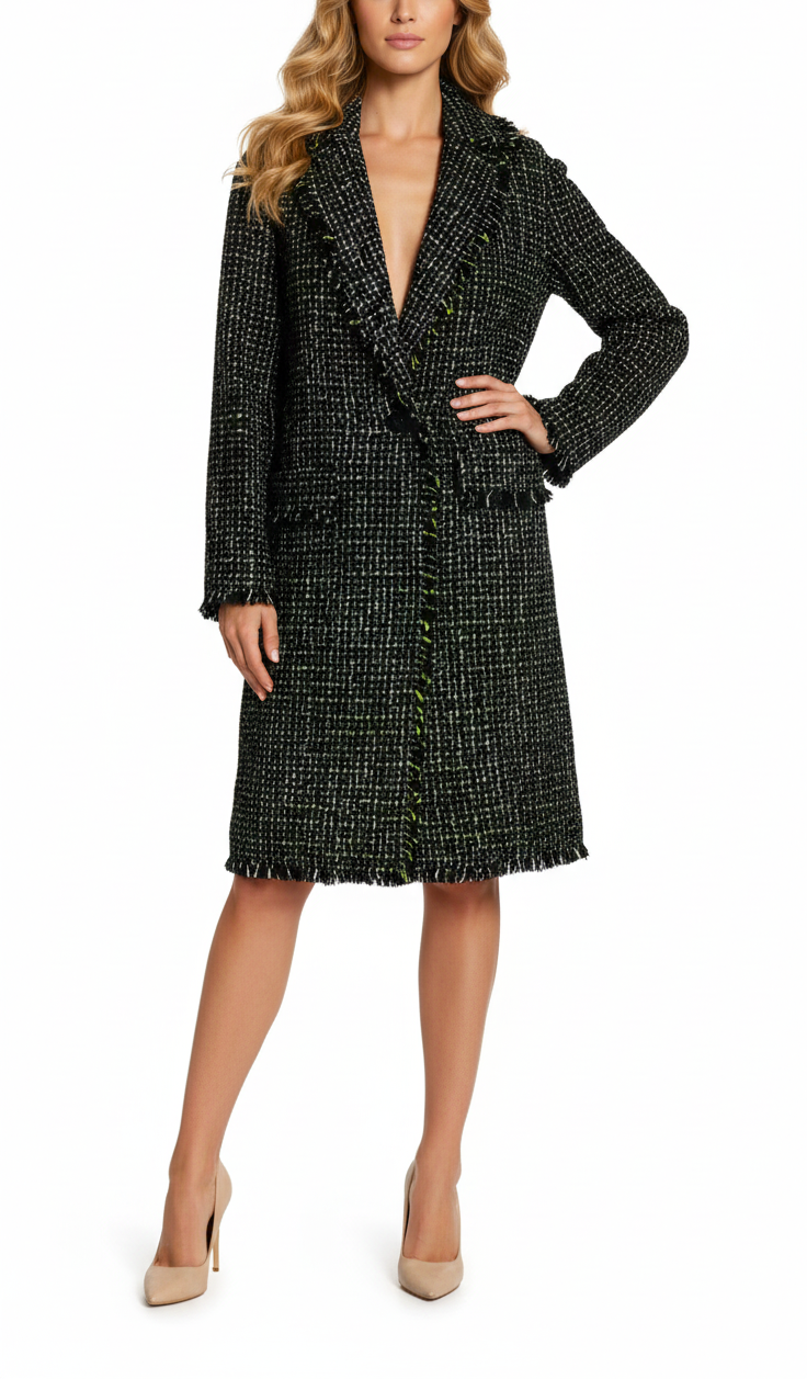 United Colors of Benetton Abrigo de Tweed