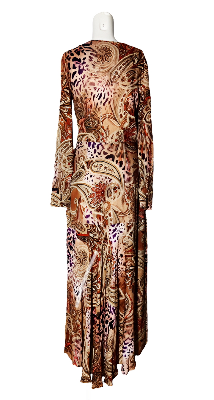 Guess Vestido Largo Animalier