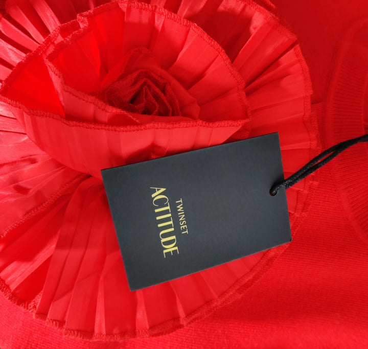 TWINSET Actitude Vestido con Flor 3D