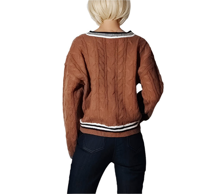 Cardigan Guess Marrón Trenzas