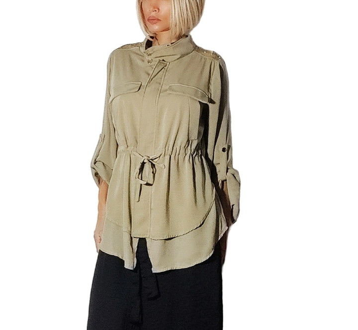 Fracomina Parka Estilo Militar Chic