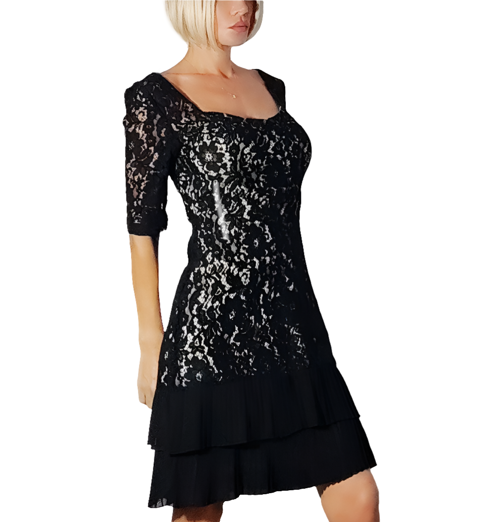 Renascimento Vestido Encaje Floral