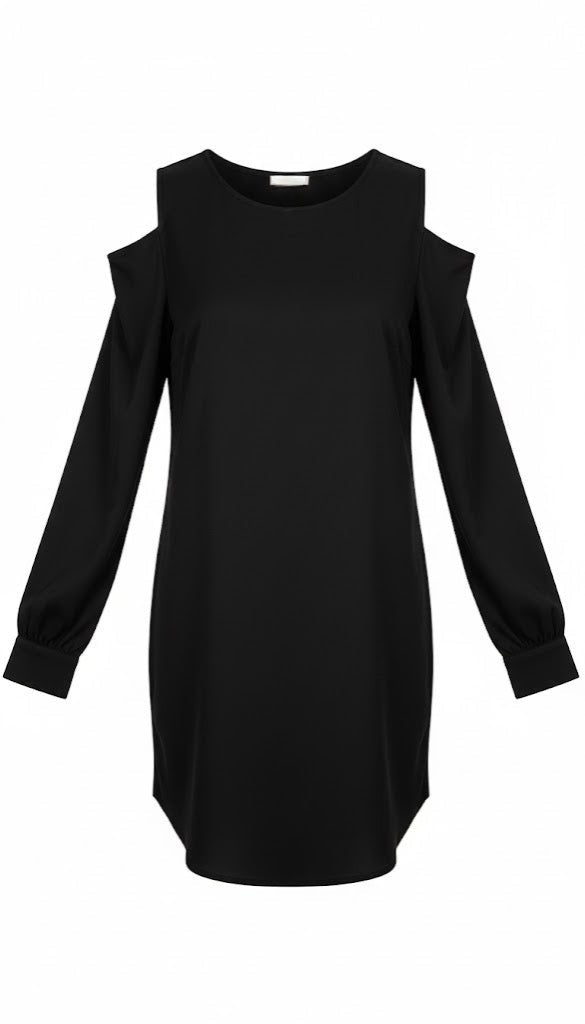 Vestido Negro Cut Out Pinko