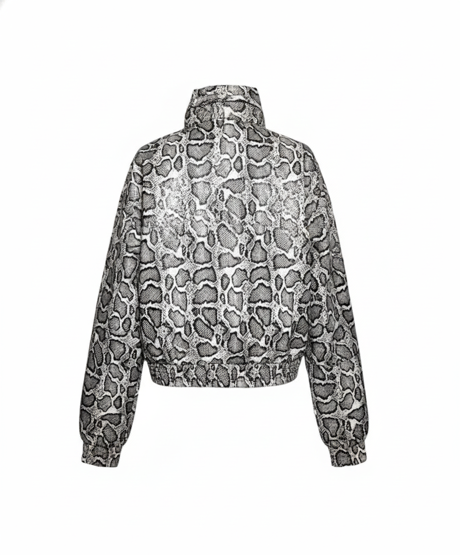 Calvin Klein Jeans  Chaqueta Reversible Snake Print / Negro (Cropped)