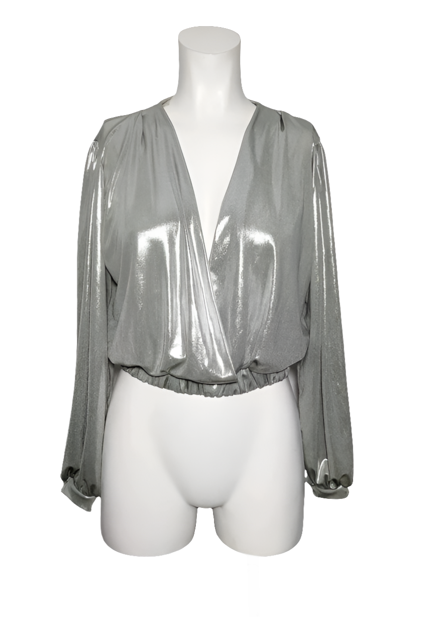 Miss Miss Blusa Metálica Drapeada