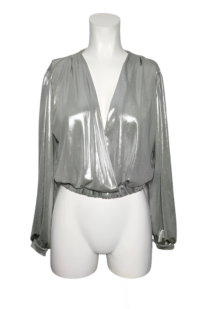 Miss Miss Blusa Metálica Drapeada