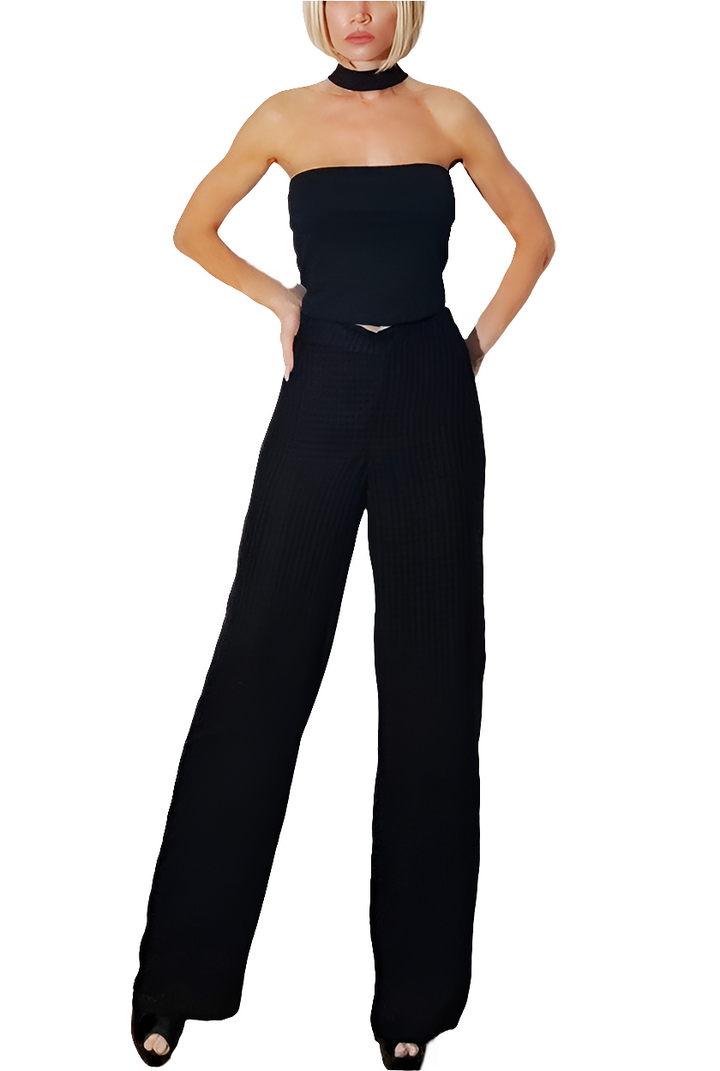 Dame Blanche Pantalón Palazzo Artesanal