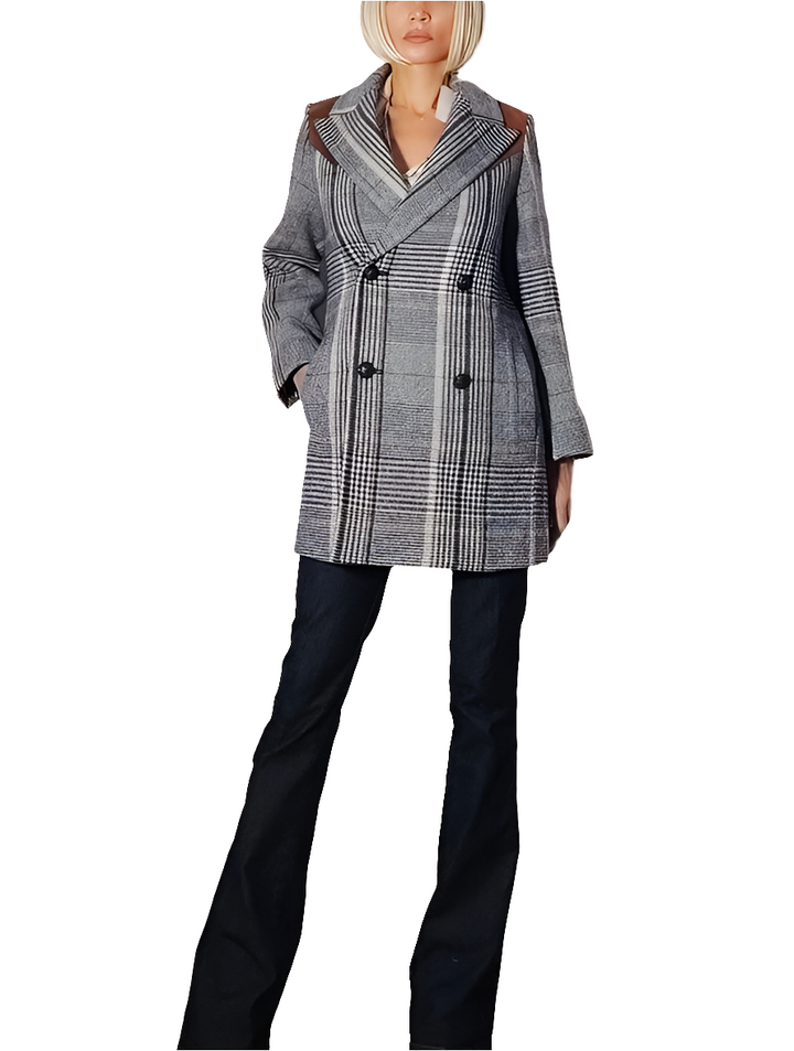 Zadig & Voltaire Abrigo Motty Carreaux Lana