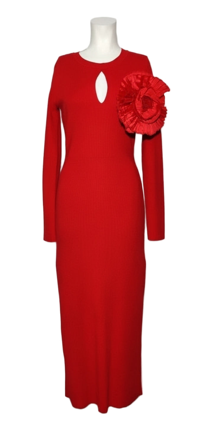 TWINSET Actitude Vestido con Flor 3D