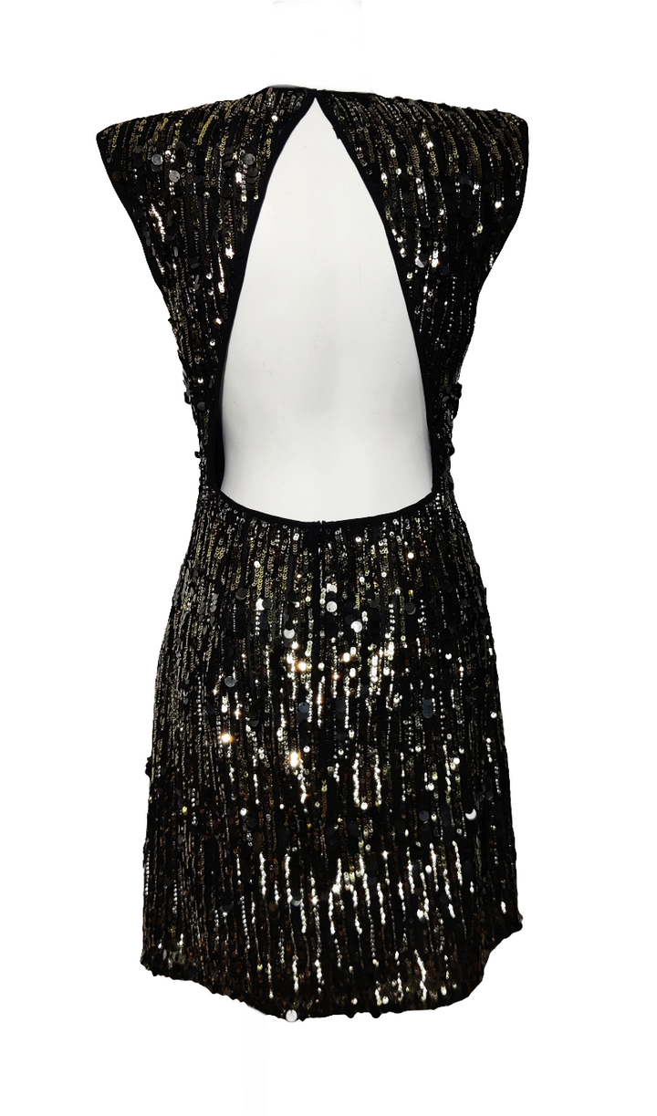 Pinko Vestido Ceñido con Lentejuelas