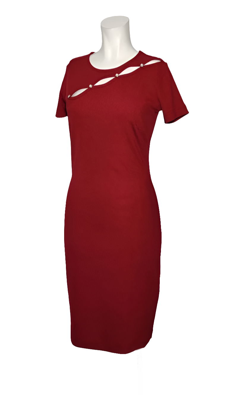 Guess Guendalina Vestido Burdeos