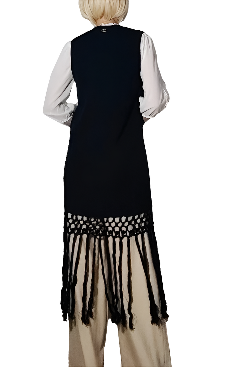 Twinset Chaleco con Flecos