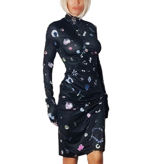 Bimba y LolaVestido Joyas Multicolor