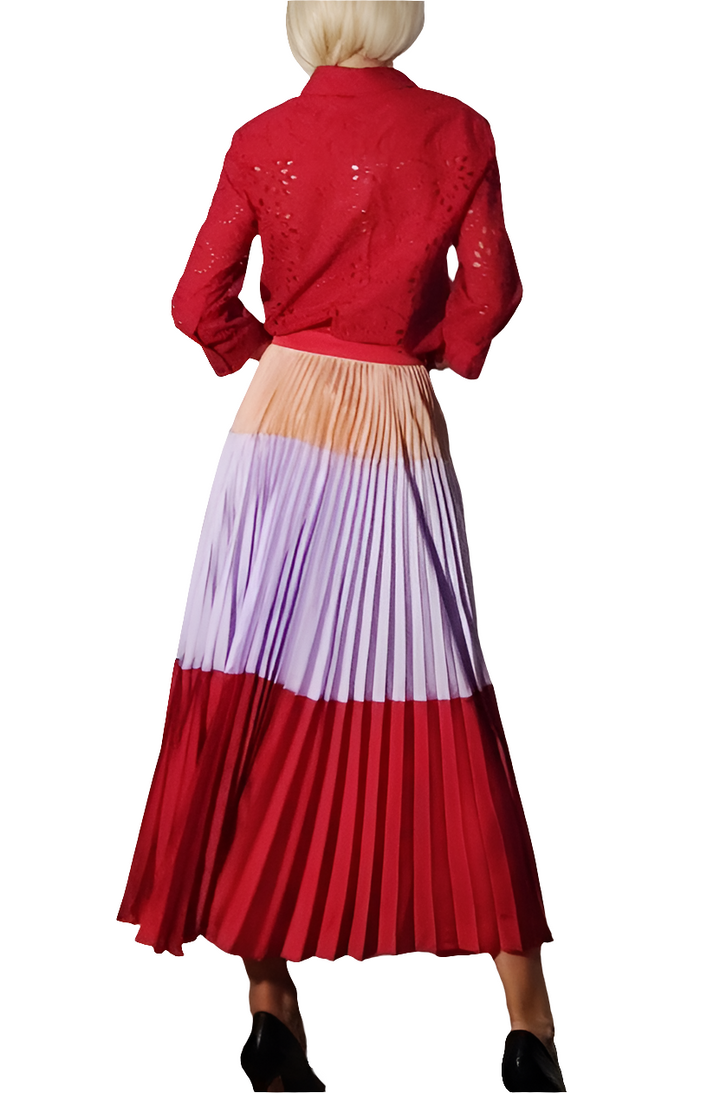 Twin Set Falda Plisada Multicolor