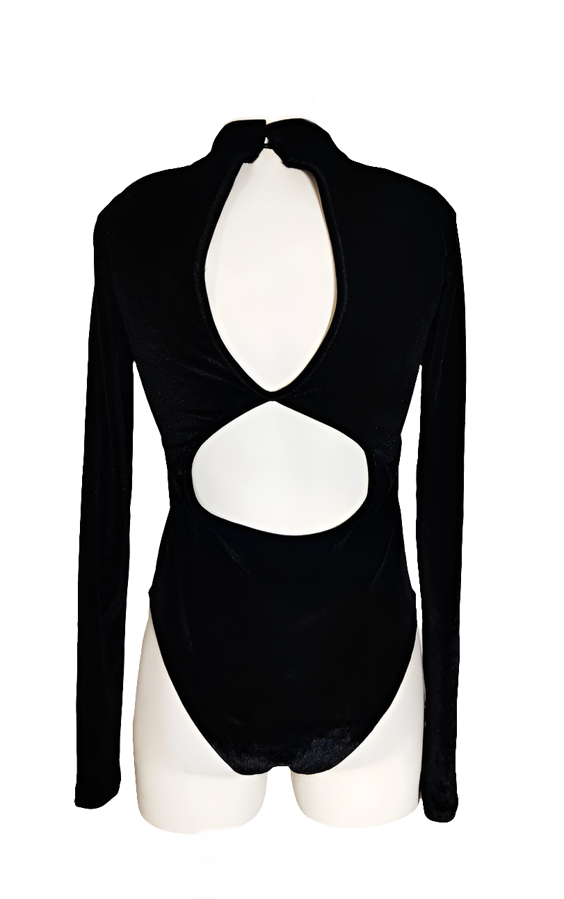 Undiz Body Terciopelo Espalda Abierta