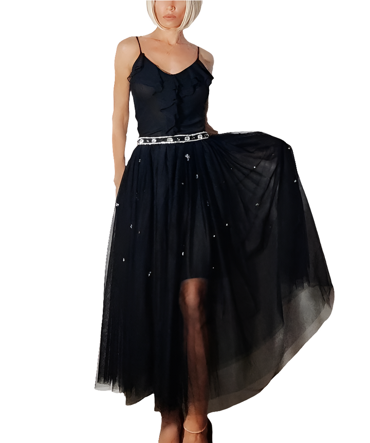 Twinset Falda de Tul Bordado