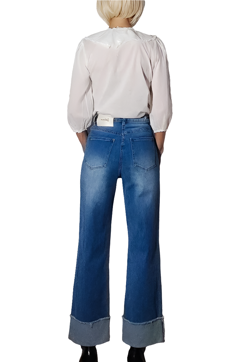 Gil Santucci Jeans Rectos con Cadena