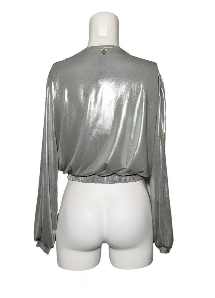 Miss Miss Blusa Metálica Drapeada