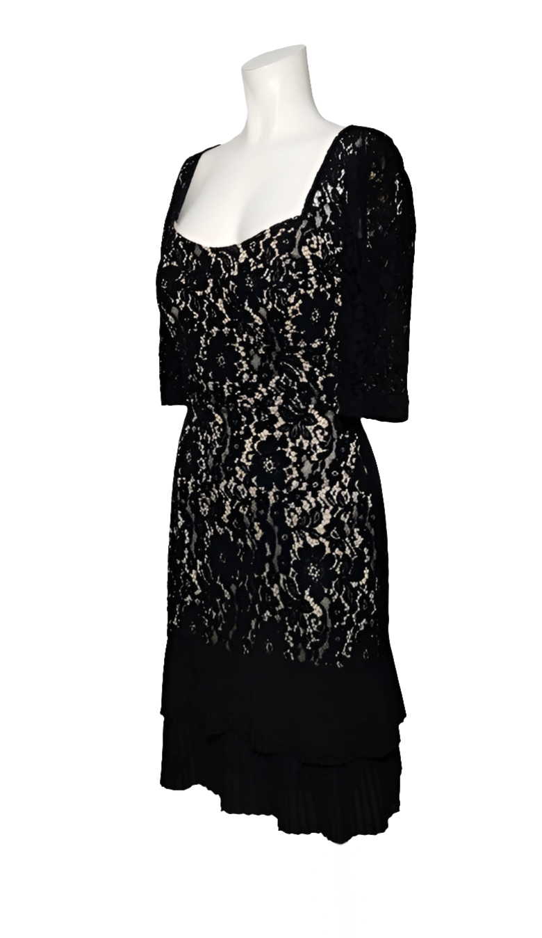 Renascimento Vestido Encaje Floral