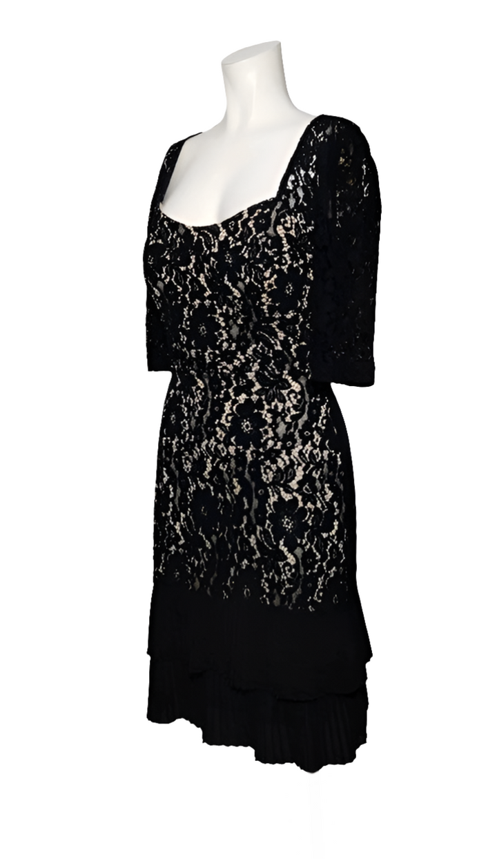 Renascimento Vestido Encaje Floral