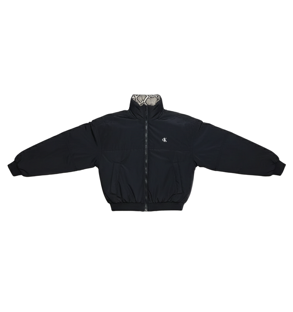 Calvin Klein Jeans  Chaqueta Reversible Snake Print / Negro (Cropped)