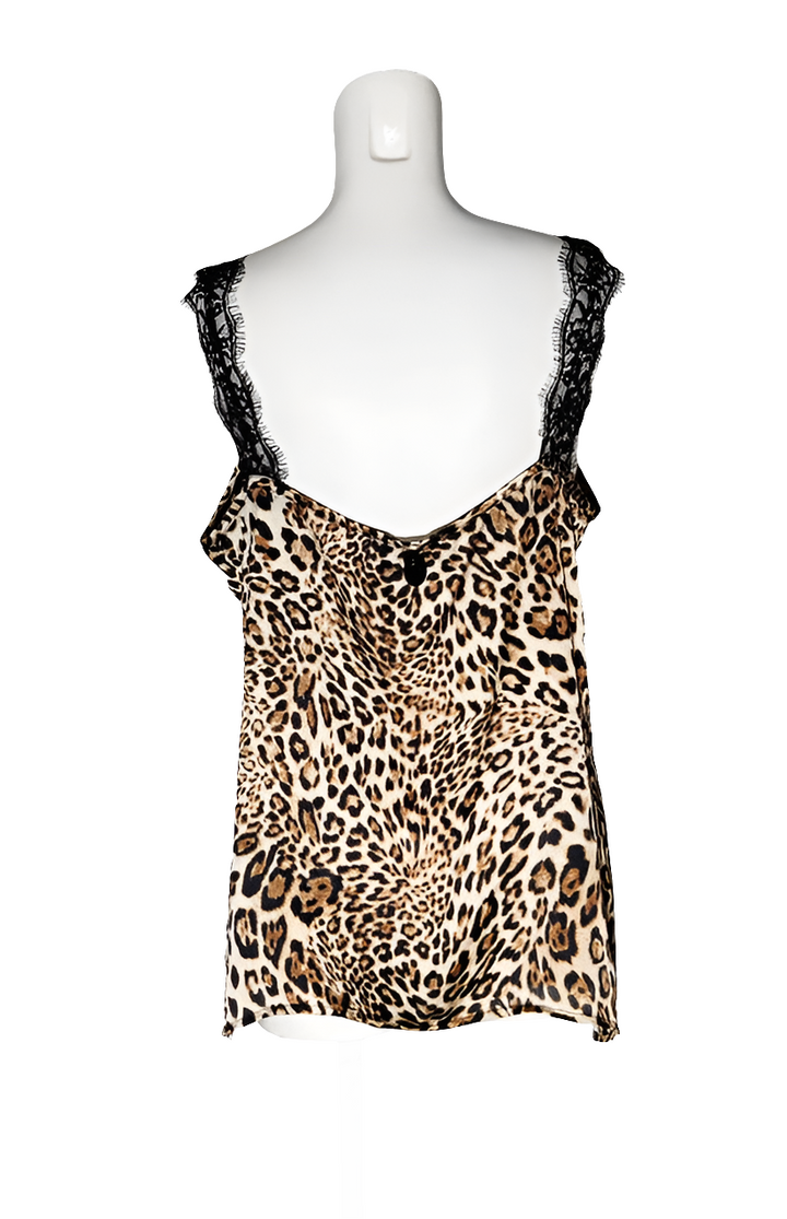 Gaëlle Paris Top Lencería Leopardo