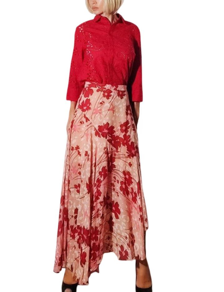 TwinSet  Falda Asimétrica Floral