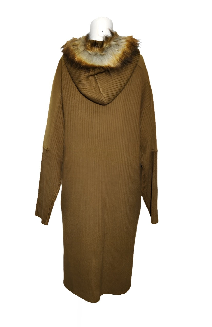 Fracomina Cardigan Militar Largo