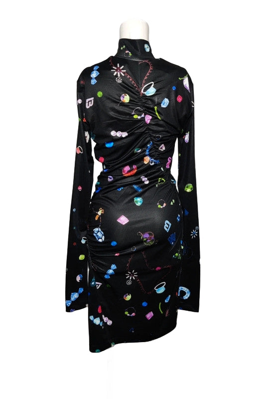 Bimba y LolaVestido Joyas Multicolor