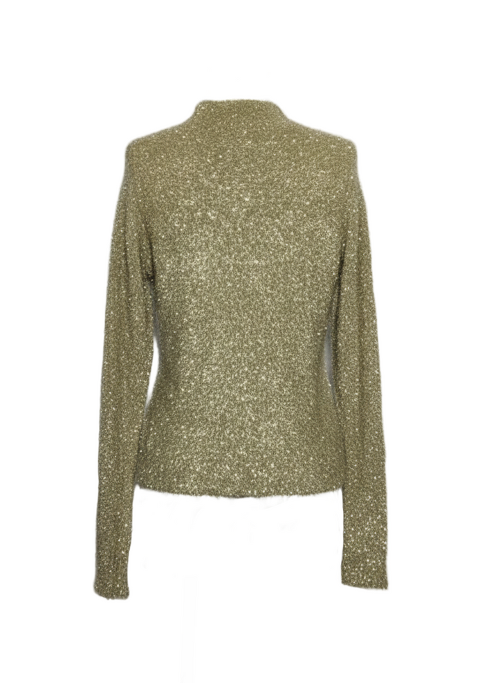 BSB Jeans Jersey Peludo con Brillo Dorado