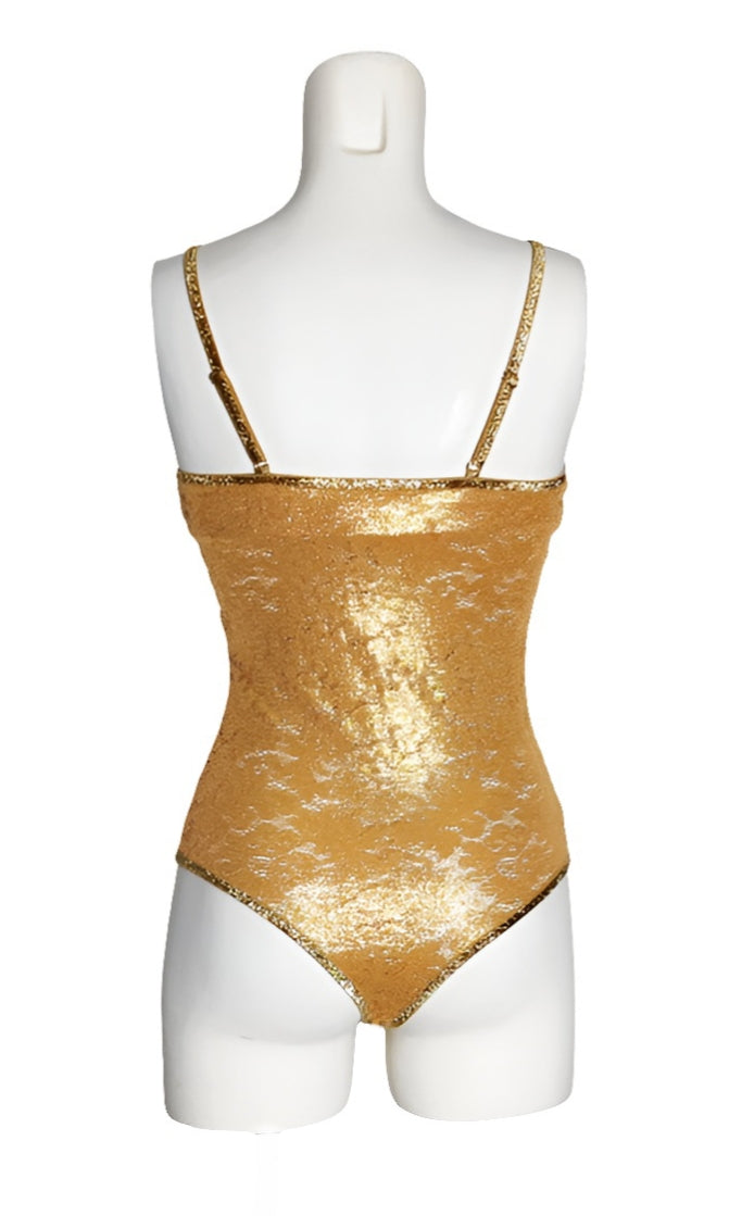 Pain de Sucre Body Tanga Encaje Dorado BROCK