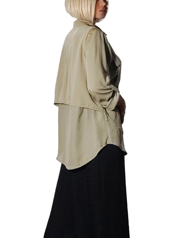 Fracomina Parka Estilo Militar Chic