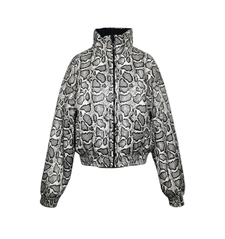 Calvin Klein Jeans  Chaqueta Reversible Snake Print / Negro (Cropped)