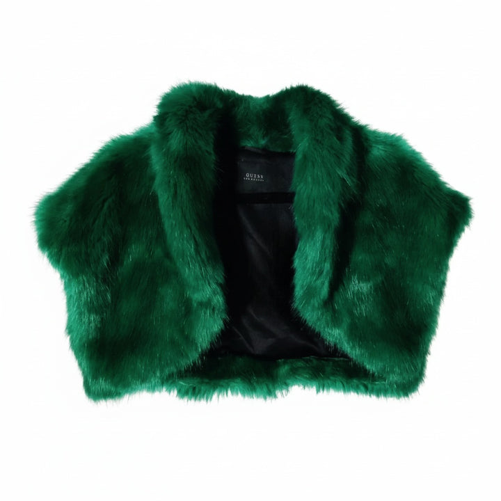 Bolero de Pelo Sintético Esmeralda para Mujer