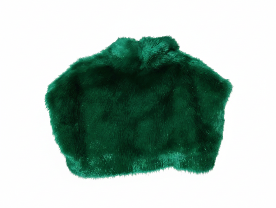 Bolero de Pelo Sintético Esmeralda para Mujer