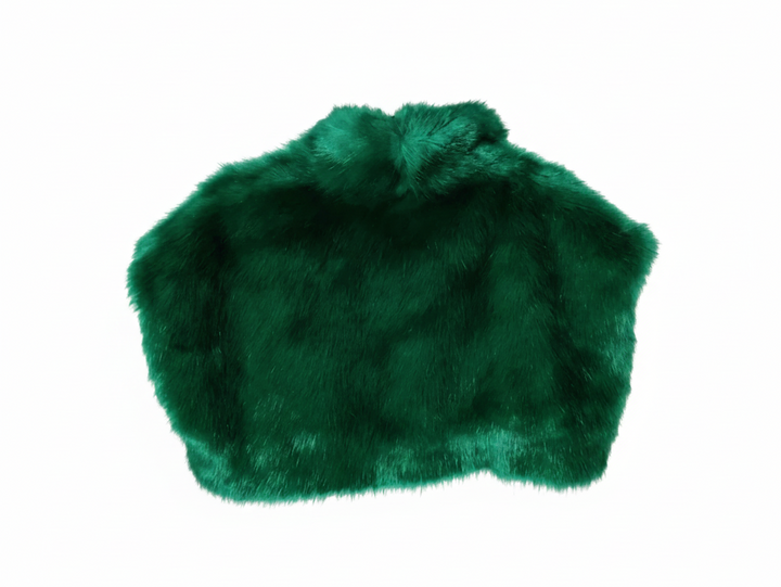 Bolero de Pelo Sintético Esmeralda para Mujer
