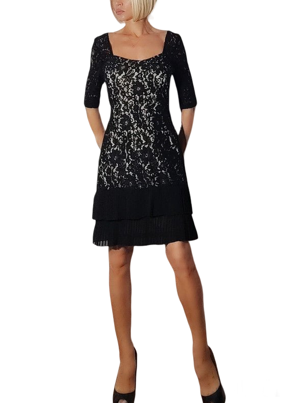 Renascimento Vestido Encaje Floral