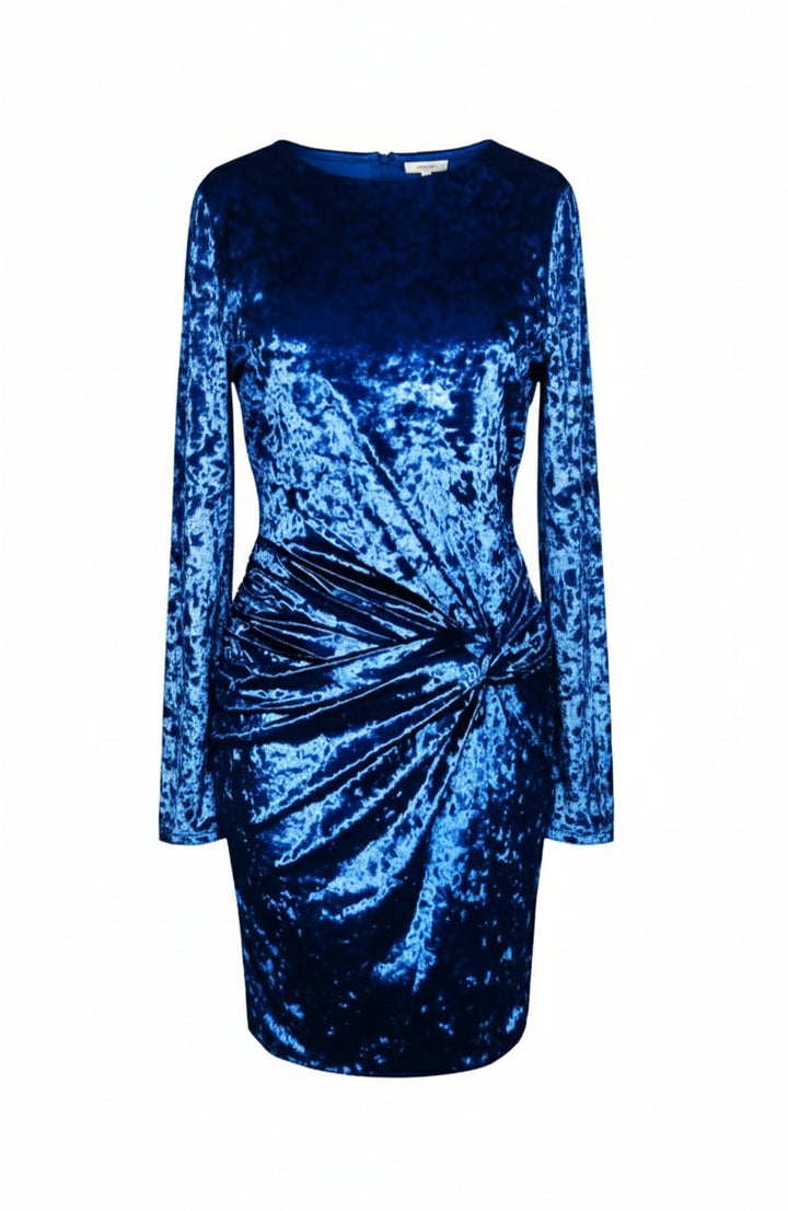 Guess Vestido de Terciopelo Azul