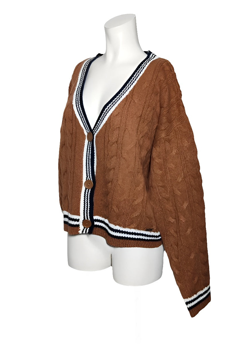Cardigan Guess Marrón Trenzas